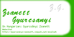 zsanett gyurcsanyi business card
